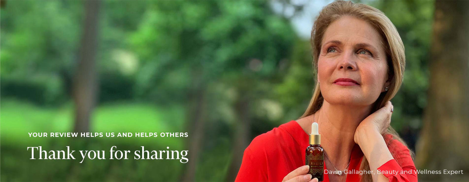 Dawn Gallagher and Avoila Nourishing Face Oil